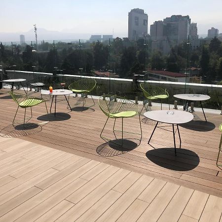 Готель Galeria Plaza San Jeronimo Мехіко Екстер'єр фото Rooftop bar at the hotel